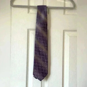 Joseph&Feiss  international 100% silk Purple Arrow Necktie